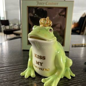 Juicy Couture Ceramic Frog Bank with Box